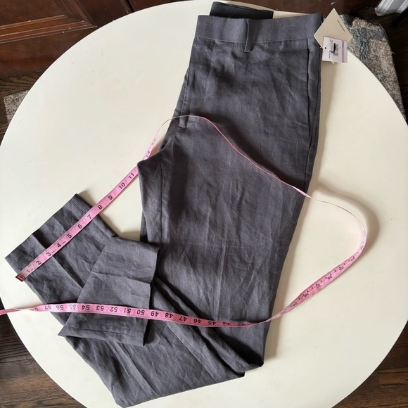 Cubavera Men’s Linen Slim Straight Dress Pant Gray 32x32 New Lightweight - Picture 5 of 9